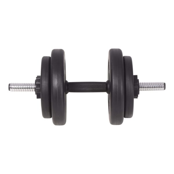 vidaXL Barbell and Dumbbell Set 198.4 lb - Image 10