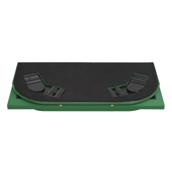 vidaXL 8-Player Folding Poker Tabletop 4 Fold Rectangular Green - Image 7