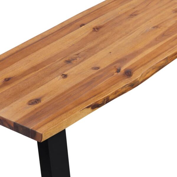 vidaXL Bench Solid Acacia Wood 63" - Image 4