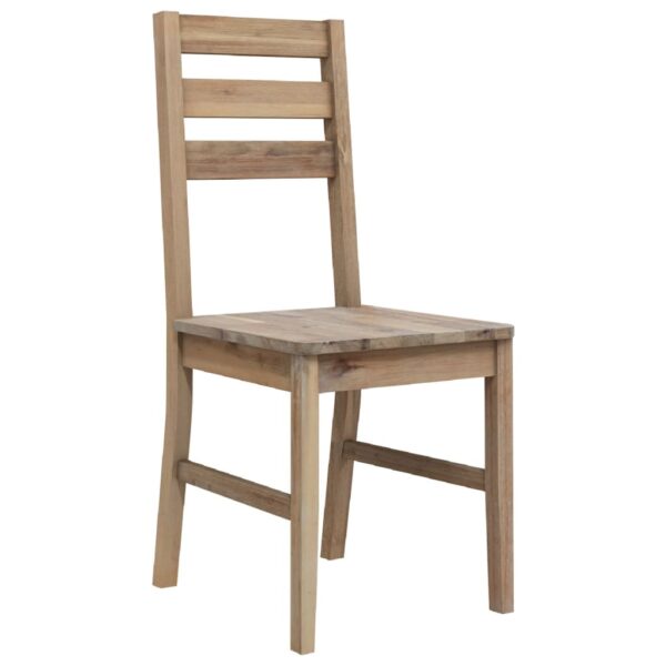 vidaXL Dining Chairs 2 pcs Solid Acacia Wood - Image 3