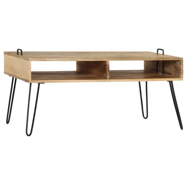 vidaXL Coffee Table Solid Mango Wood 39.4"x23.6"x17.7" - Image 2