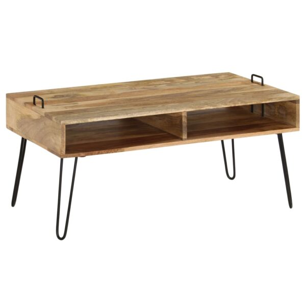 vidaXL Coffee Table Solid Mango Wood 39.4"x23.6"x17.7" - Image 10