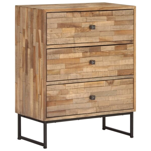 vidaXL Sideboard Reclaimed Teak Wood 23.6"x11.8"x29.5" - Image 11