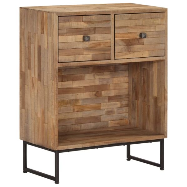 vidaXL Sideboard Reclaimed Teak Wood 23.6"x11.8"x29.5" - Image 10