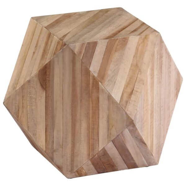 vidaXL Side Table Reclaimed Teak 15.7"x15.7"x15.7" - Image 11