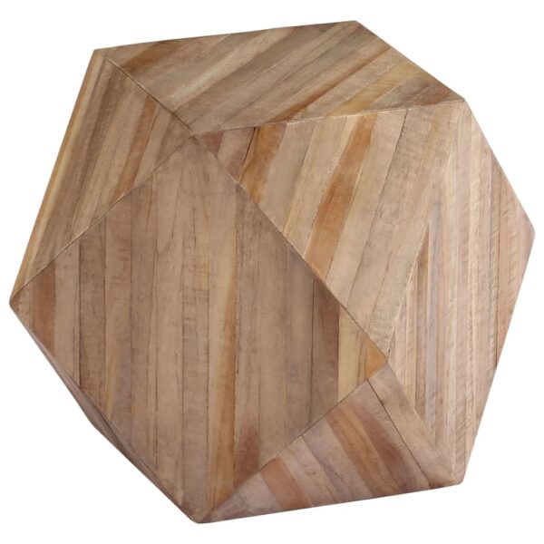 vidaXL Side Table Reclaimed Teak 15.7"x15.7"x15.7" - Image 10