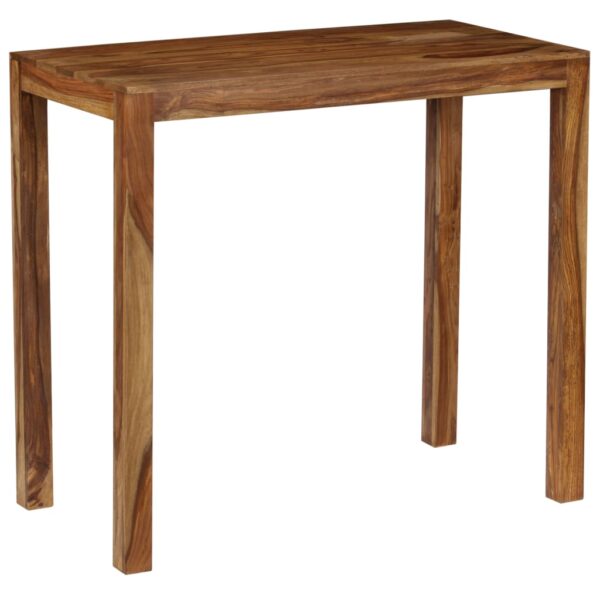 vidaXL Bar Table Solid Sheesham Wood 46.4"x23.6"x42.1" - Image 12