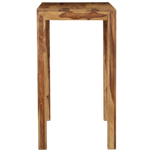 vidaXL Bar Table Solid Sheesham Wood 46.4"x23.6"x42.1" - Image 4