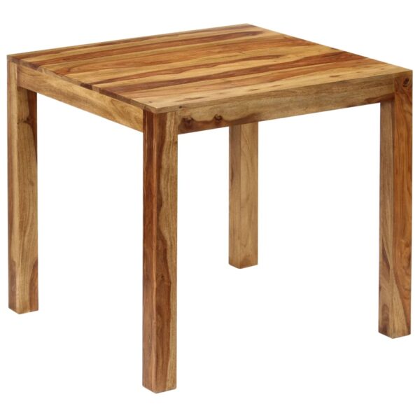 vidaXL Dining Table Solid Sheesham Wood 32.3"x31.5"x29.9"