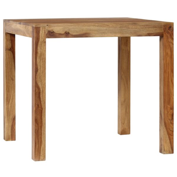 vidaXL Dining Table Solid Sheesham Wood 32.3"x31.5"x29.9" - Image 6