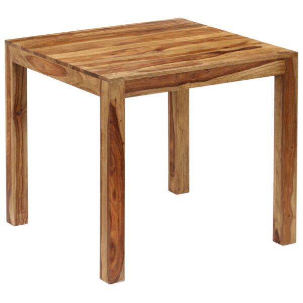 vidaXL Dining Table Solid Sheesham Wood 32.3"x31.5"x29.9" - Image 10