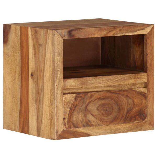 vidaXL Bedside Table Solid Sheesham Wood 15.7"x11.8"x13.8"