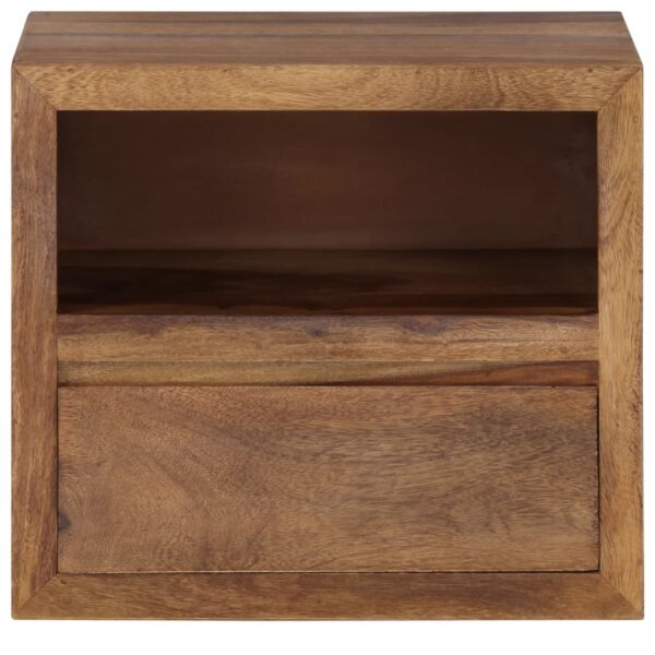 vidaXL Bedside Table Solid Sheesham Wood 15.7"x11.8"x13.8" - Image 2