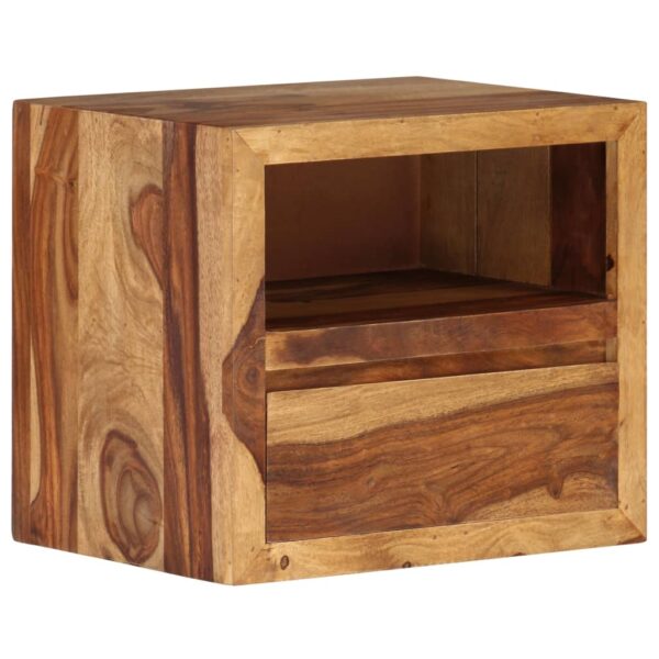 vidaXL Bedside Table Solid Sheesham Wood 15.7"x11.8"x13.8" - Image 12