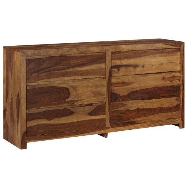 vidaXL Drawer Cabinet Solid Sheesham Wood 63"x15.7"x31.5" - Image 12