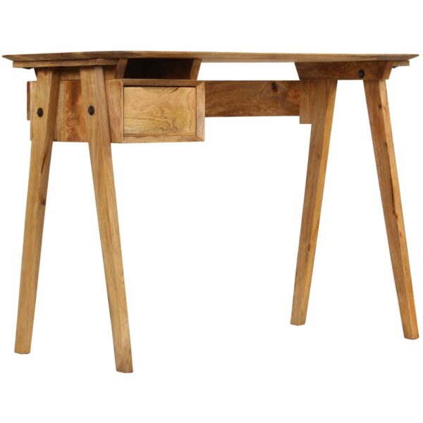 vidaXL Writing Desk 43.3"x19.7"x29.9" Solid Mango Wood - Image 4