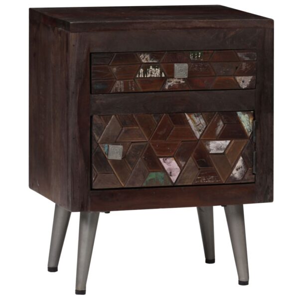 vidaXL Bedside Cabinet Solid Reclaimed Wood 15.7"x11.8"x19.6"