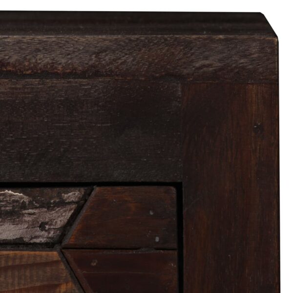 vidaXL Bedside Cabinet Solid Reclaimed Wood 15.7"x11.8"x19.6" - Image 4