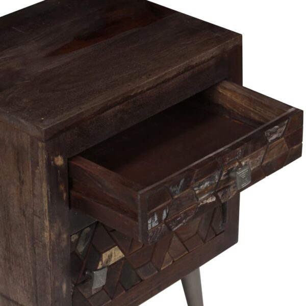 vidaXL Bedside Cabinet Solid Reclaimed Wood 15.7"x11.8"x19.6" - Image 10