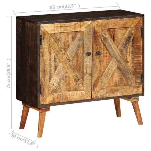 vidaXL Sideboard Solid Mango Wood 33.5"x11.8"x29.5" - Image 7