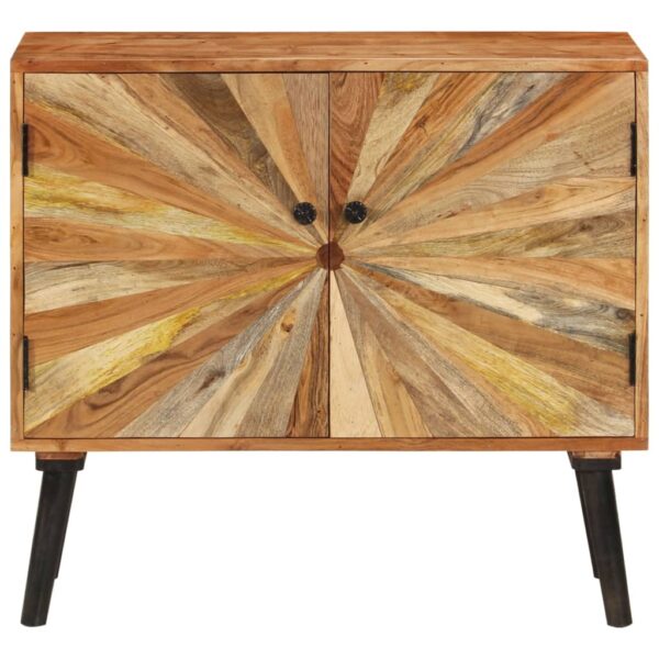 vidaXL Sideboard Solid Mango Wood 33.5"x11.8"x29.5" - Image 2