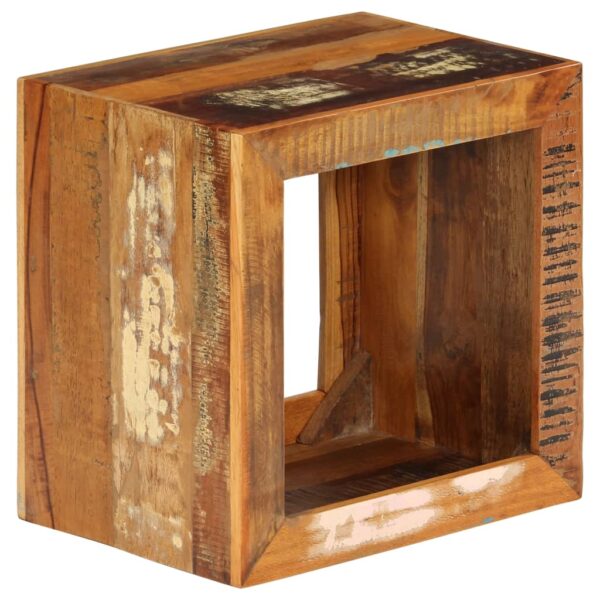 vidaXL Stool 15.7"x11.8"x15.7" Solid Reclaimed Wood - Image 11