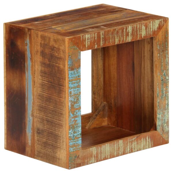 vidaXL Stool 15.7"x11.8"x15.7" Solid Reclaimed Wood - Image 10