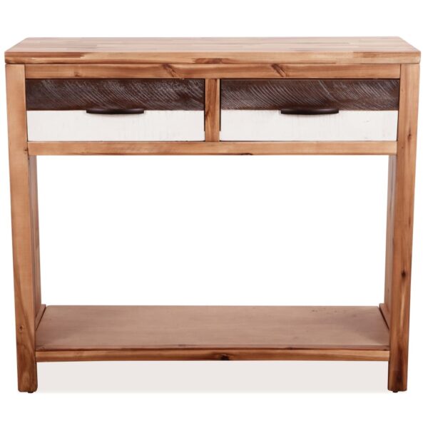 vidaXL Console Table Solid Acacia Wood 33.9"x11.8"x29.5" - Image 2