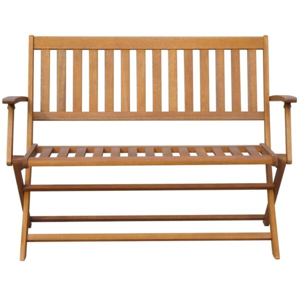 vidaXL Patio Bench 47.2" Solid Acacia Wood - Image 2