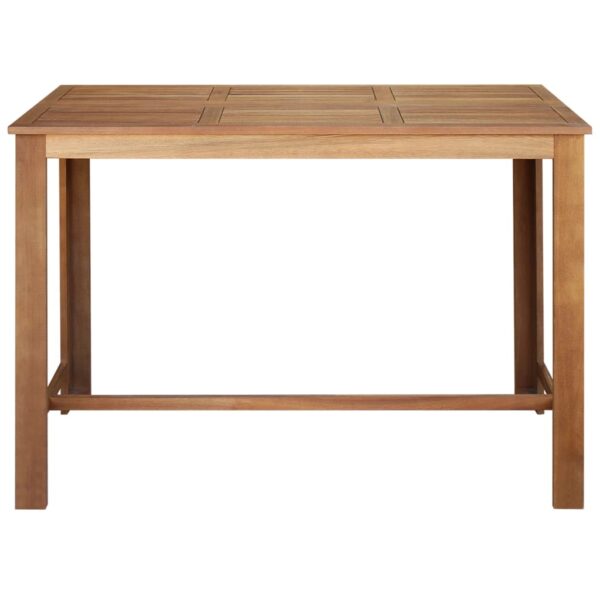 vidaXL Bar Table Solid Acacia Wood 59.1"x27.6"x41.3" - Image 2