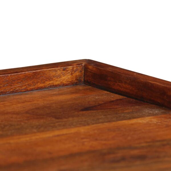 vidaXL Serving Tray Solid Sheesham Wood 19.7"x19.7" - Image 3