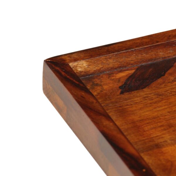 vidaXL Serving Tray Solid Sheesham Wood 19.7"x19.7" - Image 4