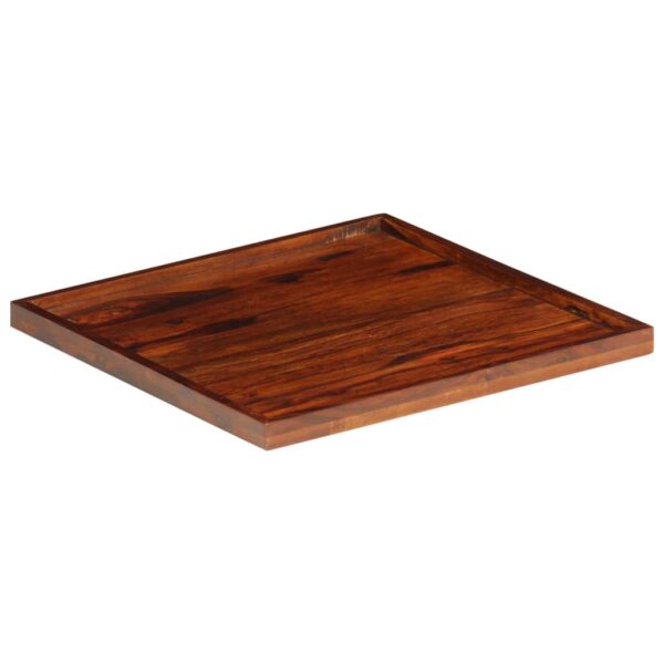 vidaXL Serving Tray Solid Sheesham Wood 19.7"x19.7" - Image 8