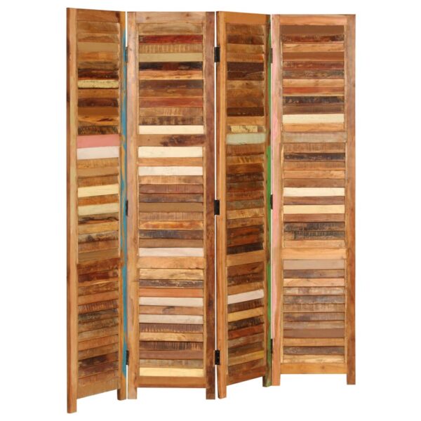 vidaXL Room Divider Solid Reclaimed Wood 66.9"