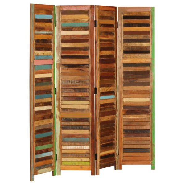 vidaXL Room Divider Solid Reclaimed Wood 66.9" - Image 10