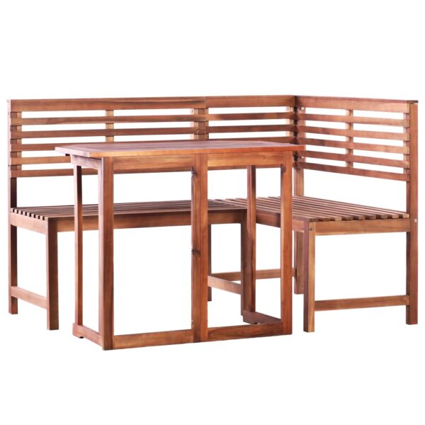 vidaXL 2 Piece Bistro Set Solid Acacia Wood