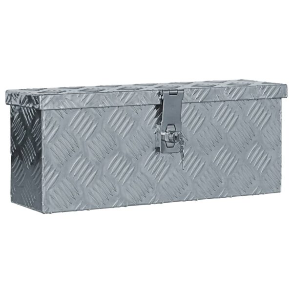 vidaXL Aluminum Box 19.1"x5.5"x7.9" Silver