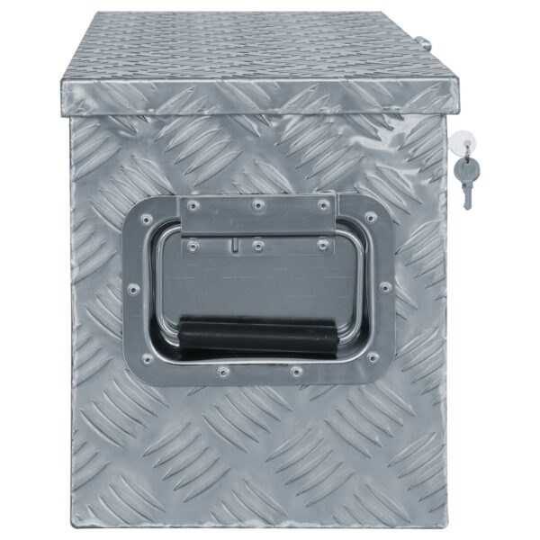 vidaXL Aluminum Box 31.7"x8.7"x8.7" Silver - Image 2