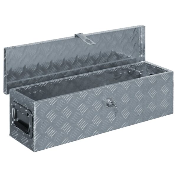 vidaXL Aluminum Box 31.7"x8.7"x8.7" Silver - Image 4