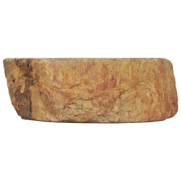 vidaXL Sink 17.7"x13.8"x5.9" Fossil Stone Cream - Image 2