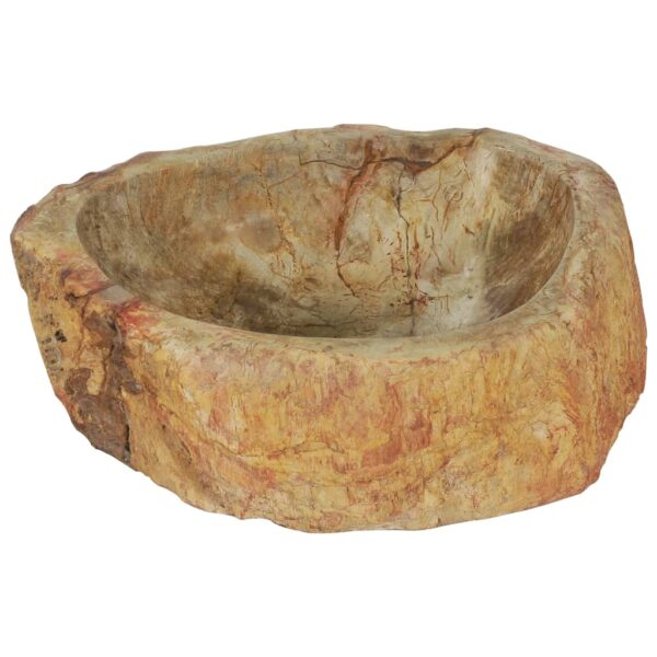 vidaXL Sink 17.7"x13.8"x5.9" Fossil Stone Cream - Image 5