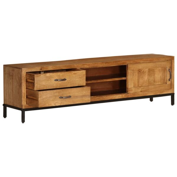 vidaXL TV Stand Solid Wood Mango 55.1"x11.8"x15.7" - Image 6