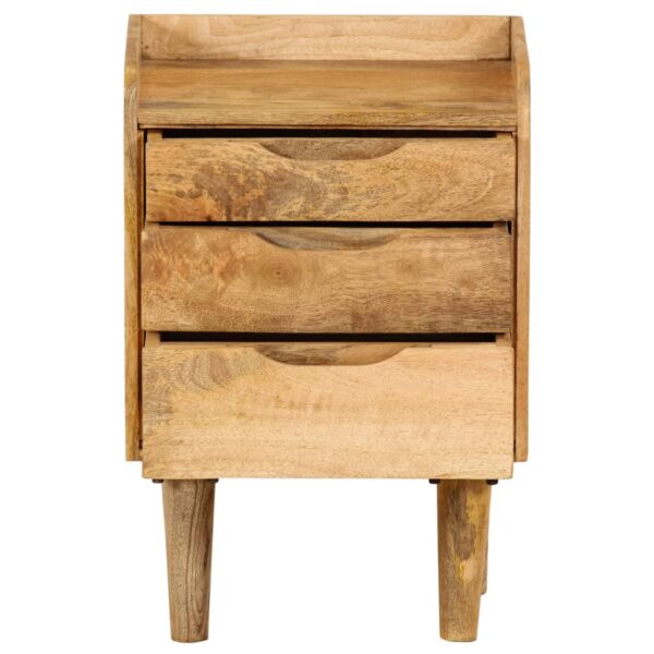 vidaXL Bedside Cabinet Solid Mango Wood 15.7"x11.8"x23.4" - Image 3