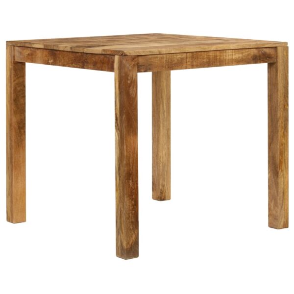 vidaXL Dining Table Solid Mango Wood 32.3"x31.5"x29.9" - Image 3