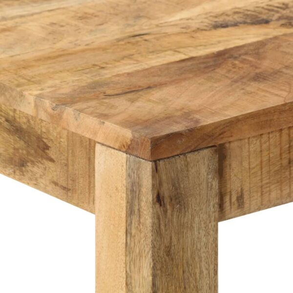 vidaXL Dining Table Solid Mango Wood 32.3"x31.5"x29.9" - Image 4