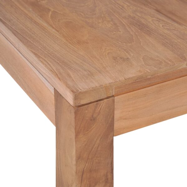 vidaXL Coffee Table Solid Teak Wood with Natural Finish 43.3"x23.6"x15.7" - Image 5