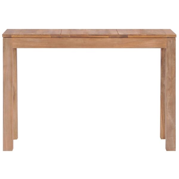 vidaXL Console Table Solid Teak Wood with Natural Finish 43.3"x13.7"x29.9" - Image 3