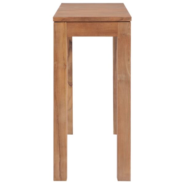 vidaXL Console Table Solid Teak Wood with Natural Finish 43.3"x13.7"x29.9" - Image 4