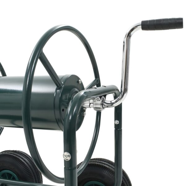 vidaXL Garden Hose Trolley with 1/2" Hose Connector 246.1' Steel - Image 7