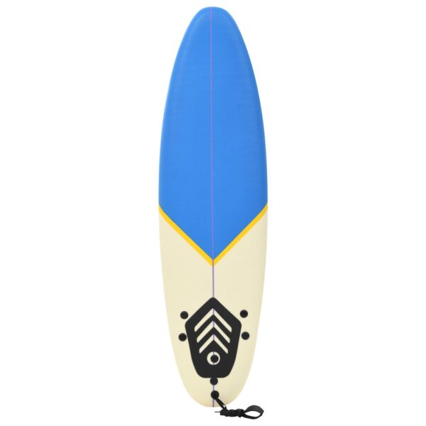 vidaXL Surfboard 66.9" Blue and Cream - Image 3